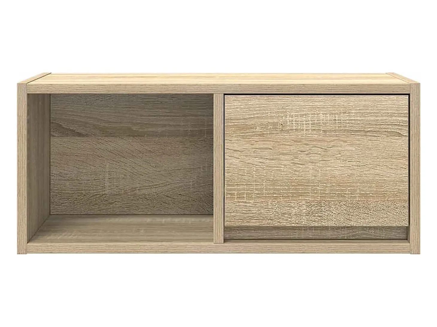 Mueble para TV madera contrachapada roble ahumado 60x31x25,5 cm
