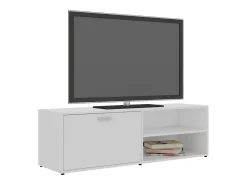Mueble para TV madera contrachapada blanco 120x34x37 cm