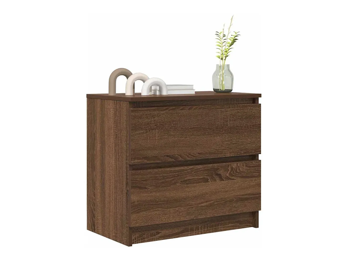 Mueble para TV madera contrachapada marrón roble 60x35x54 cm