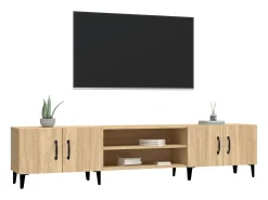 Mueble para TV madera contrachapada roble Sonoma 180x31,5x40 cm