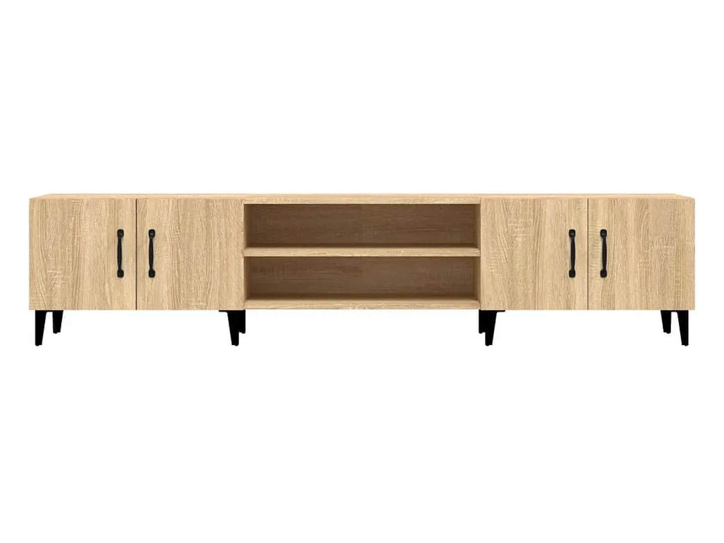 Mueble para TV madera contrachapada roble Sonoma 180x31,5x40 cm