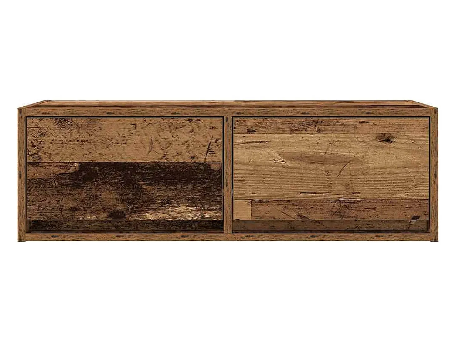 Mueble para TV madera contrachapada envejecida 80x31x25,5 cm