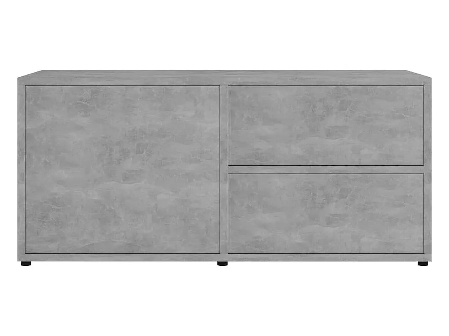 Mueble para TV madera contrachapada gris hormigón 80x34x36 cm