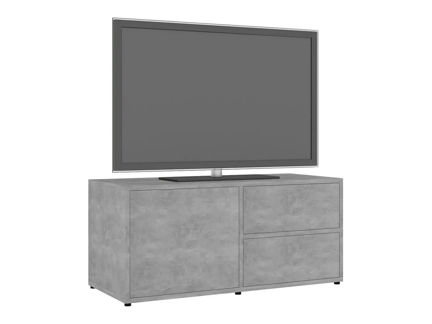 Mueble para TV madera contrachapada gris hormigón 80x34x36 cm