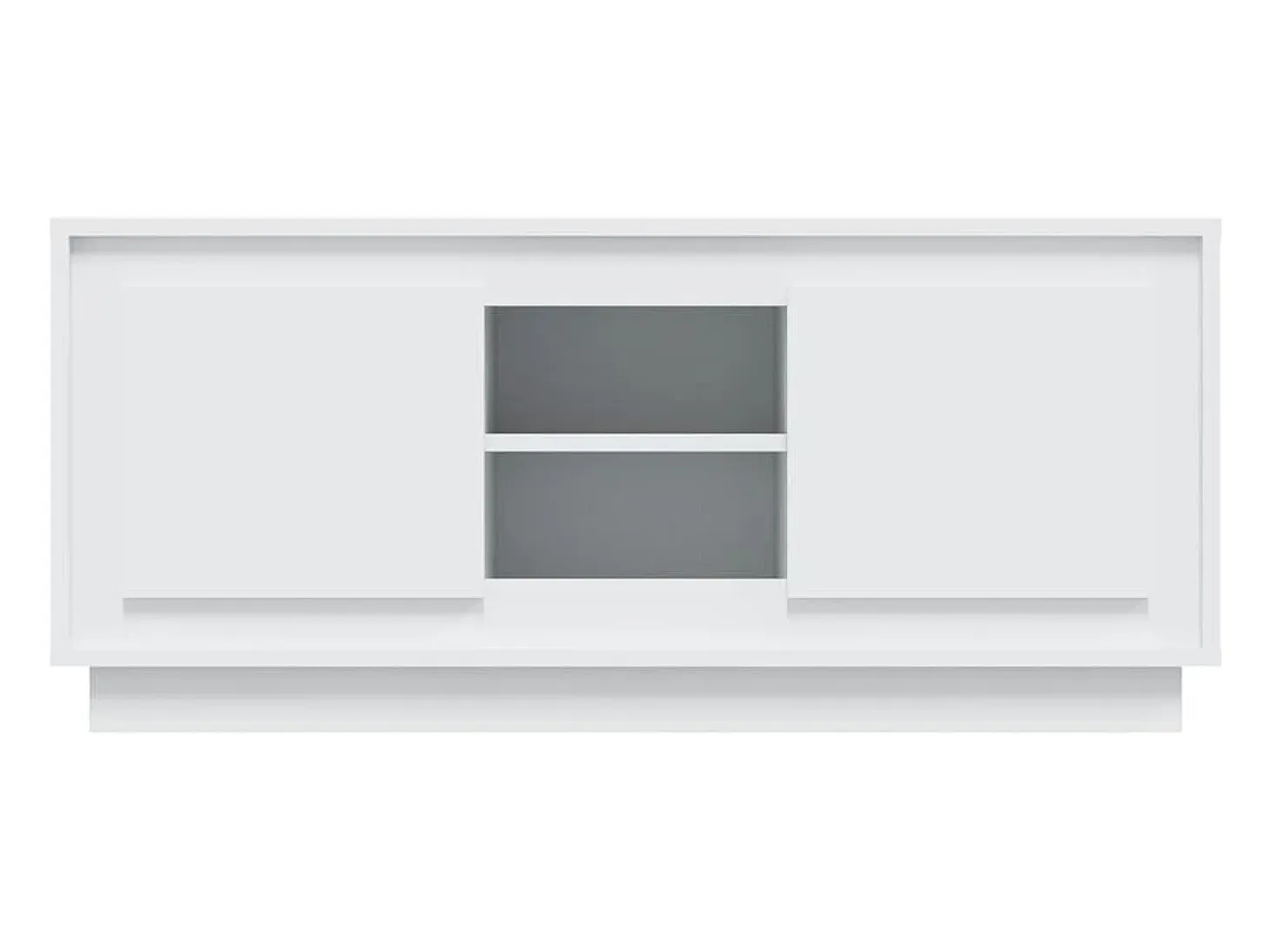 Mueble para TV madera contrachapada negro 102x35x45 cm