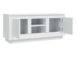 Mueble para TV madera contrachapada negro 102x35x45 cm