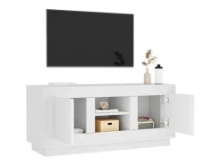 Mueble para TV madera contrachapada negro 102x35x45 cm