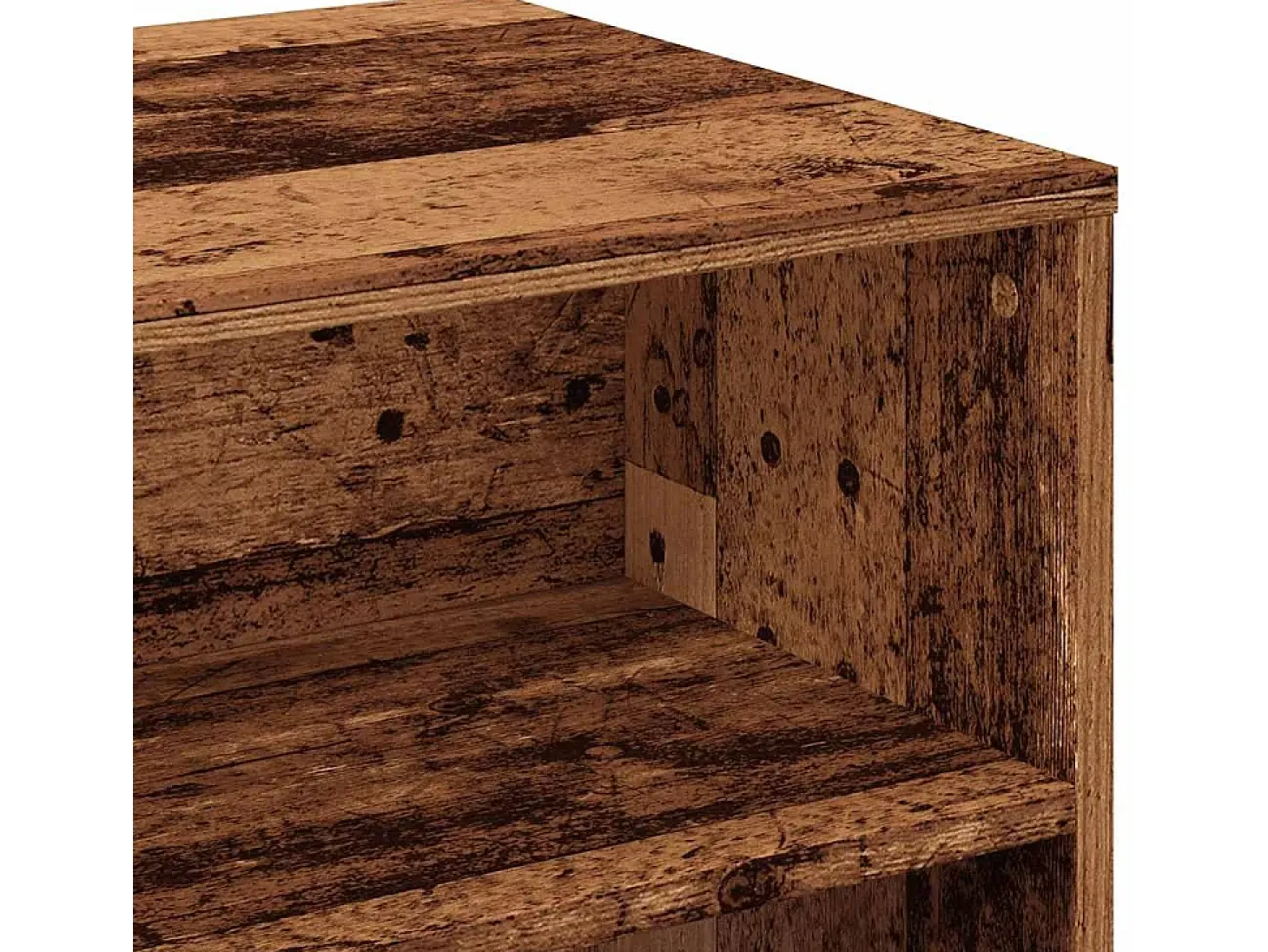Mueble para TV madera contrachapada madera vieja 100x40x40 cm