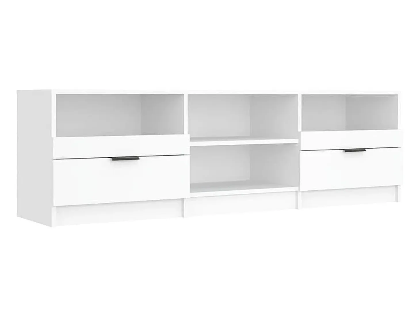 Mueble para TV madera contrachapada blanco 150x33,5x45 cm ES99116