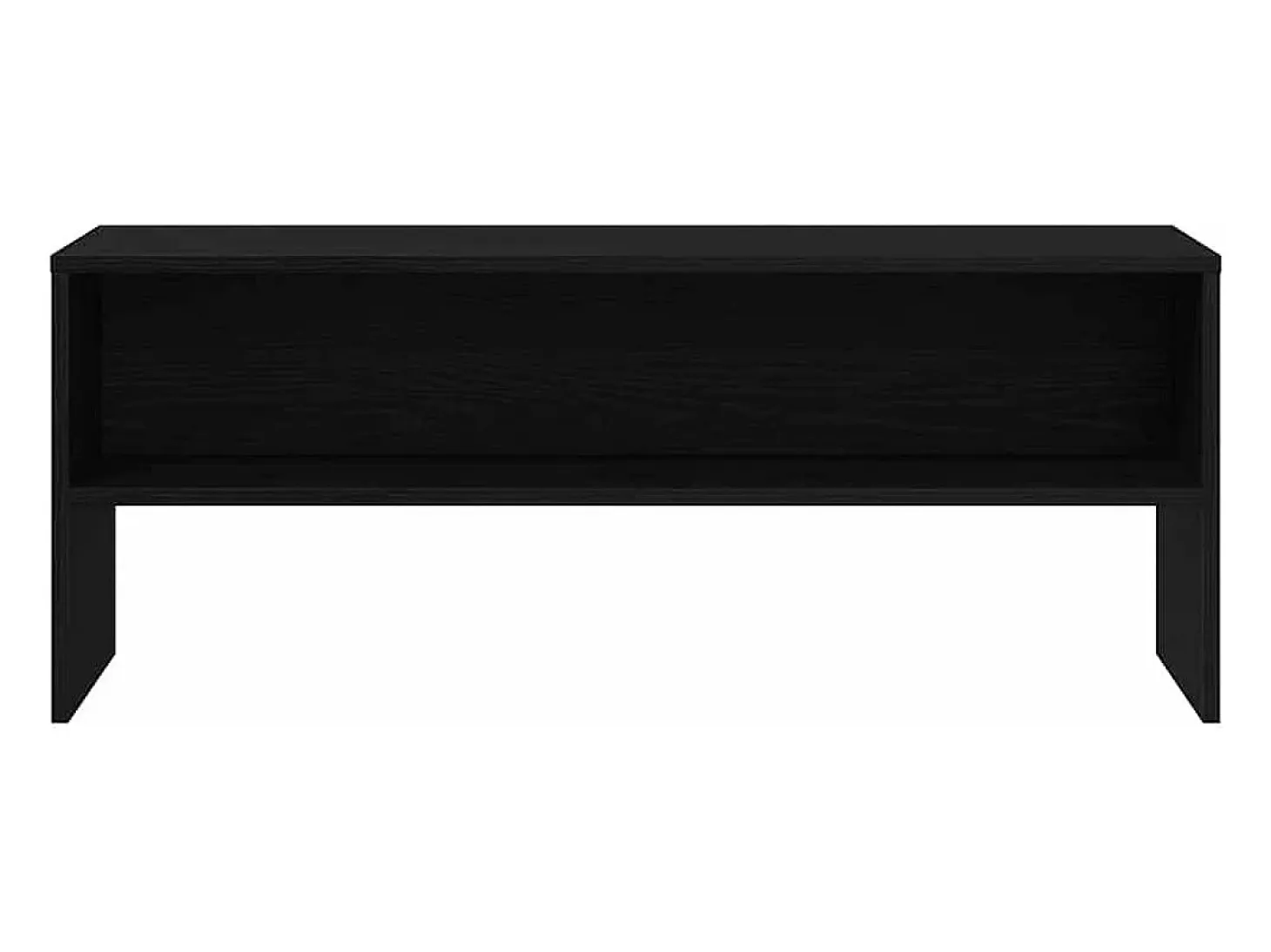 Mueble para TV madera contrachapada roble negro100x40x40 cm