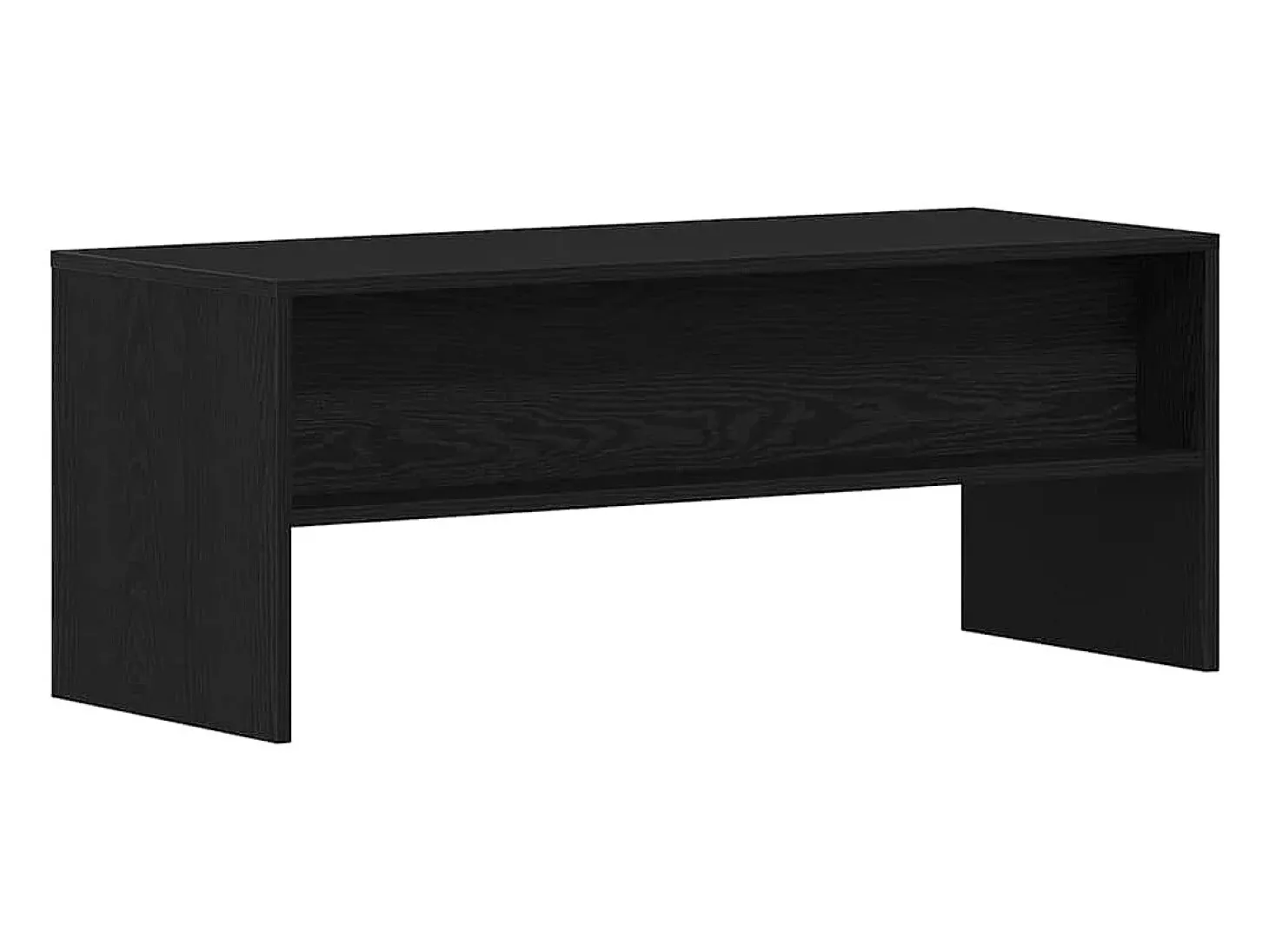 Mueble para TV madera contrachapada roble negro100x40x40 cm