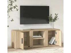 Mueble para TV madera contrachapada roble Sonoma 100x31,5x35 cm