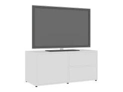 Mueble para TV madera contrachapada blanco 80x34x36 cm
