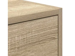 Mueble para TV madera contrachapada roble ahumado 60x31x25,5 cm