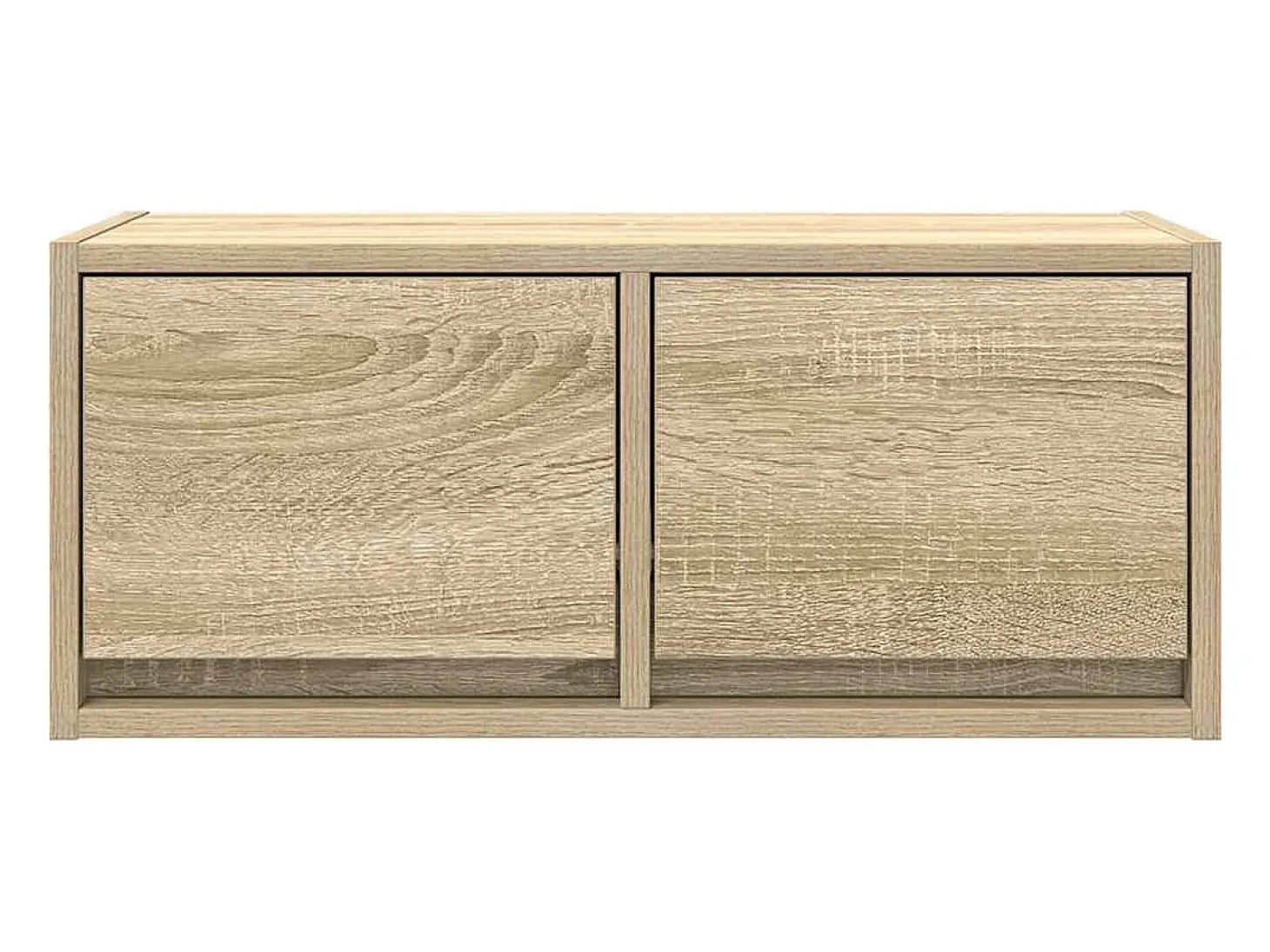 Mueble para TV madera contrachapada roble ahumado 60x31x25,5 cm