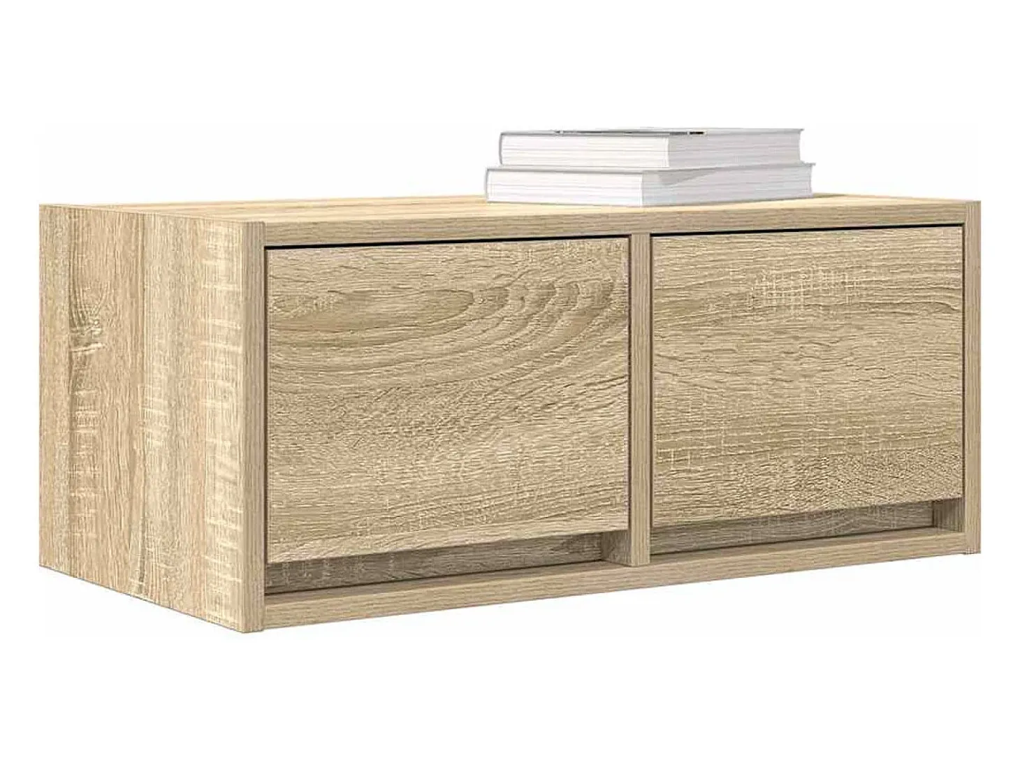 Mueble para TV madera contrachapada roble ahumado 60x31x25,5 cm