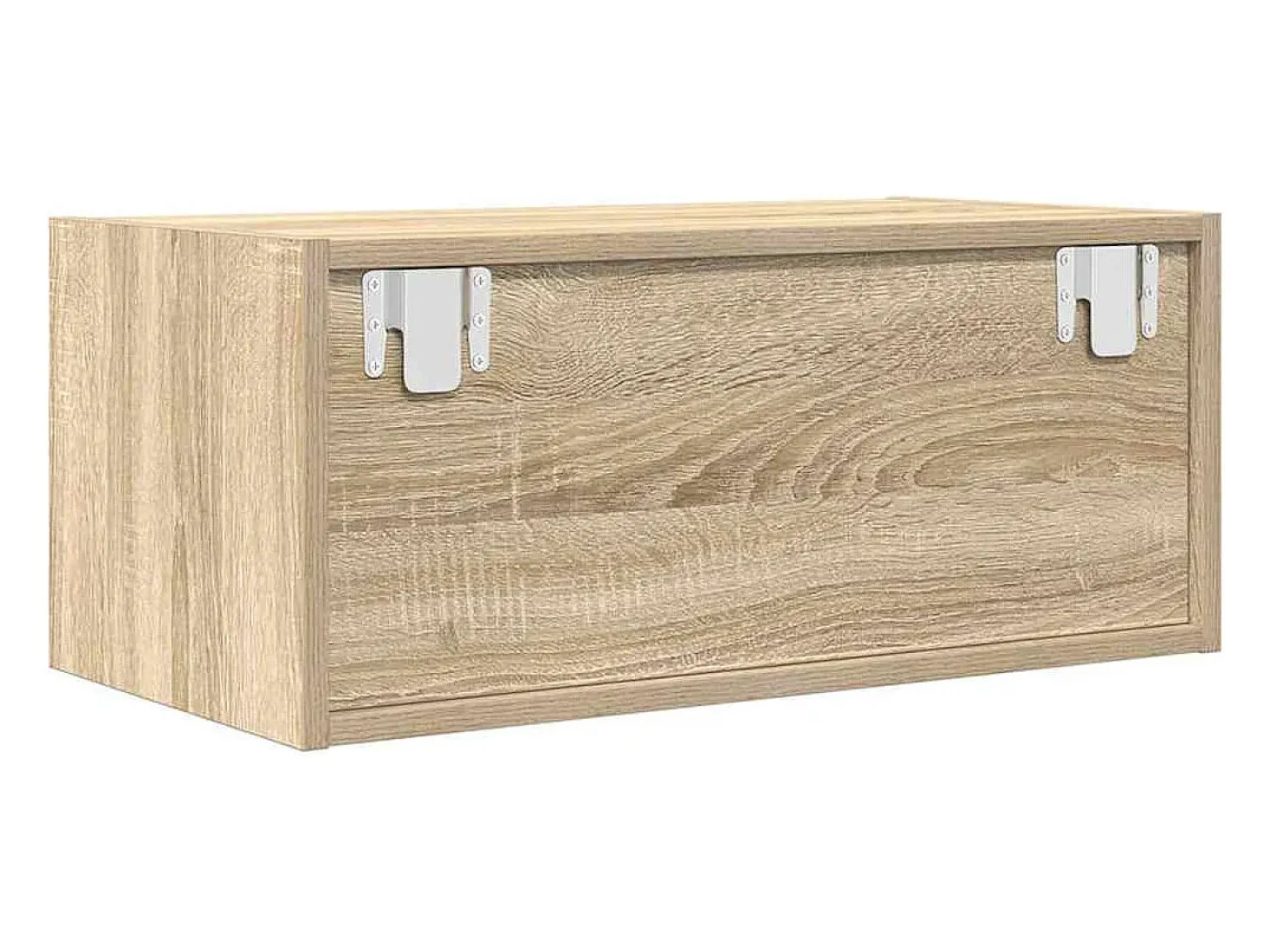 Mueble para TV madera contrachapada roble ahumado 60x31x25,5 cm