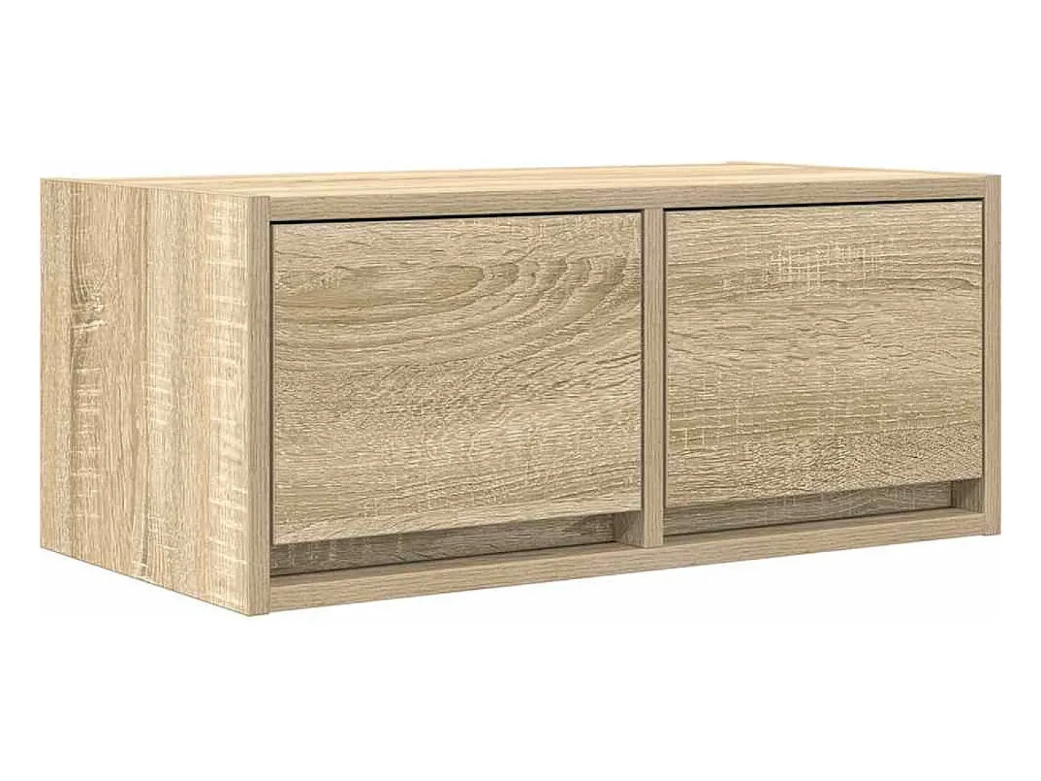 Mueble para TV madera contrachapada roble ahumado 60x31x25,5 cm