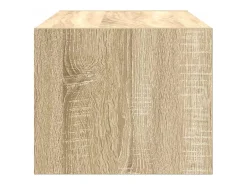 Mueble para TV madera contrachapada roble ahumado 60x31x25,5 cm