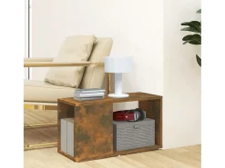 Mueble para TV madera contrachapada roble ahumado 60x24x32 cm ES89270