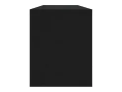 Mueble para TV madera contrachapada negro 130x35x50 cm
