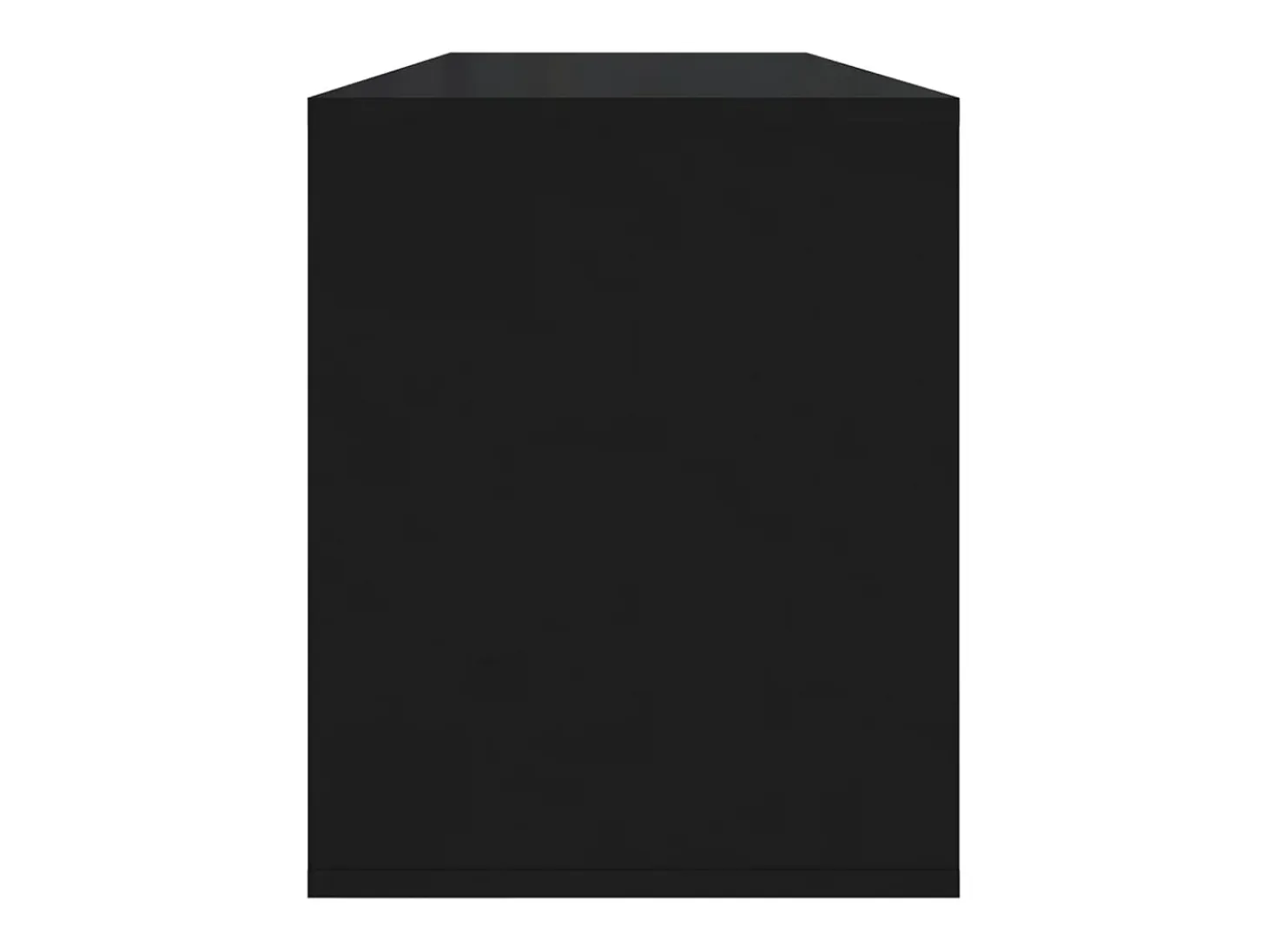 Mueble para TV madera contrachapada negro 130x35x50 cm