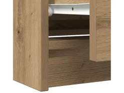 Mueble para TV madera de ingeniería roble artisan 100x35x54 cm