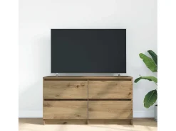 Mueble para TV madera de ingeniería roble artisan 100x35x54 cm