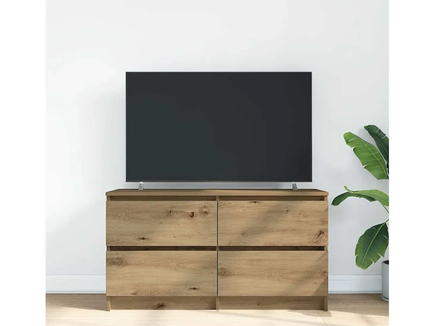 Mueble para TV madera de ingeniería roble artisan 100x35x54 cm