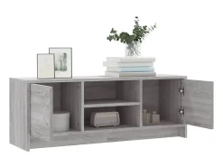 Mueble para TV madera de ingeniería gris Sonoma 102x30x37,5 cm ES64739