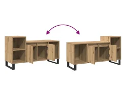 Mueble para TV madera de ingeniería roble artisan 100x35x55 cm
