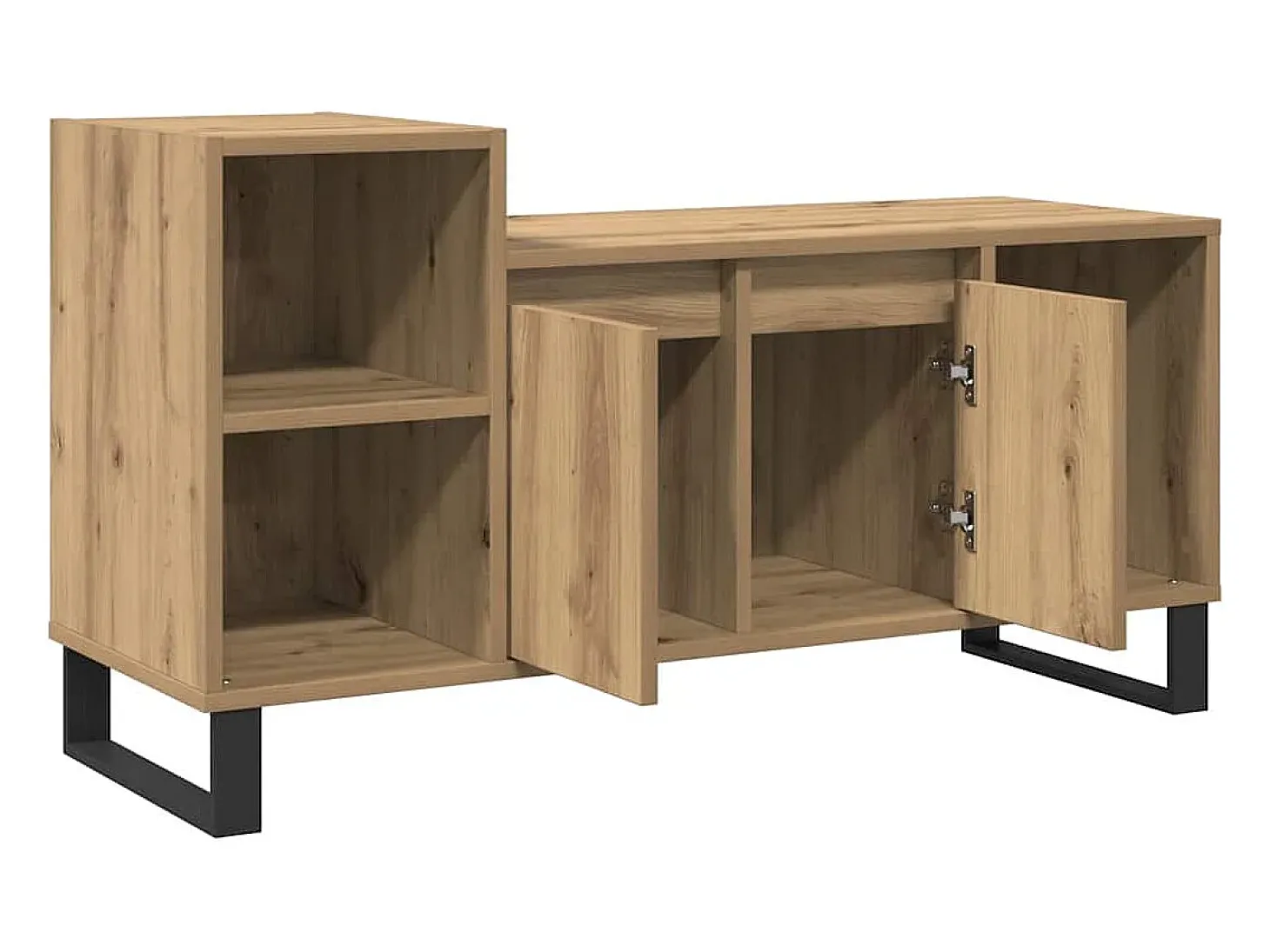 Mueble para TV madera de ingeniería roble artisan 100x35x55 cm