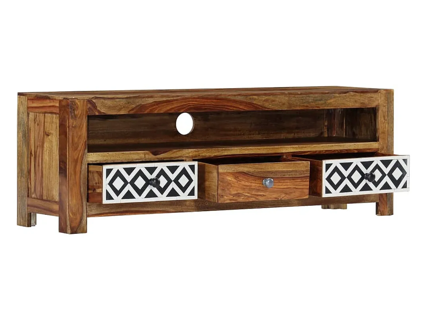 Mueble para TV madera maciza de sheesham 120x30x40 cm