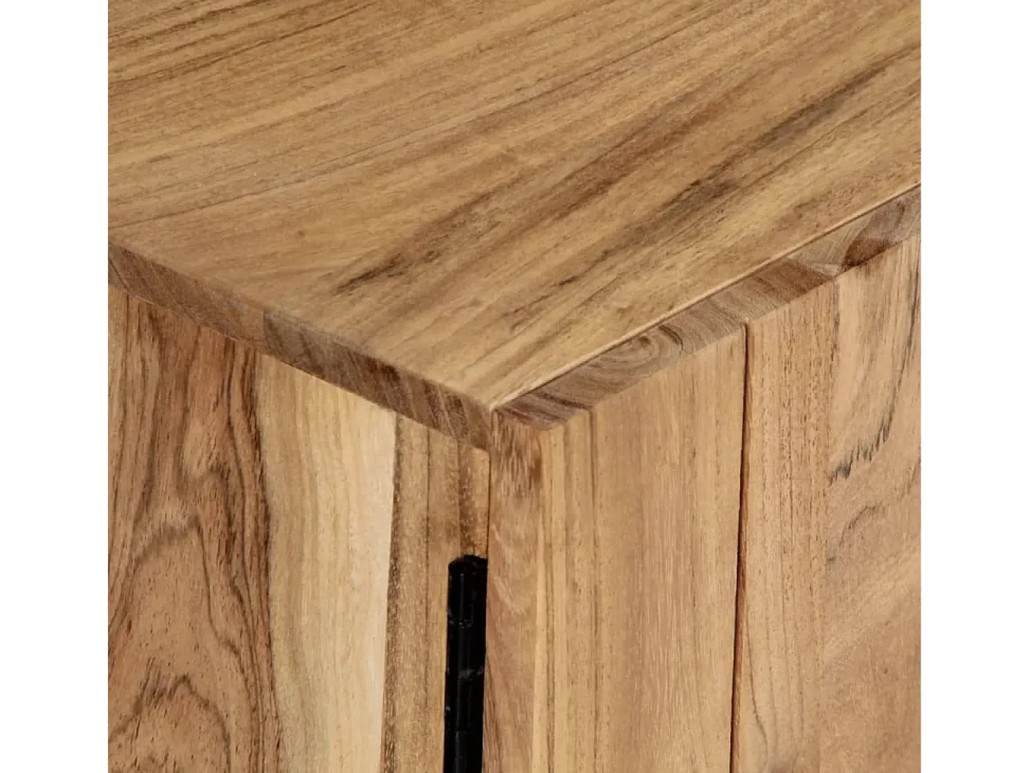 Mueble para TV madera maciza de acacia 140x30x45 cm