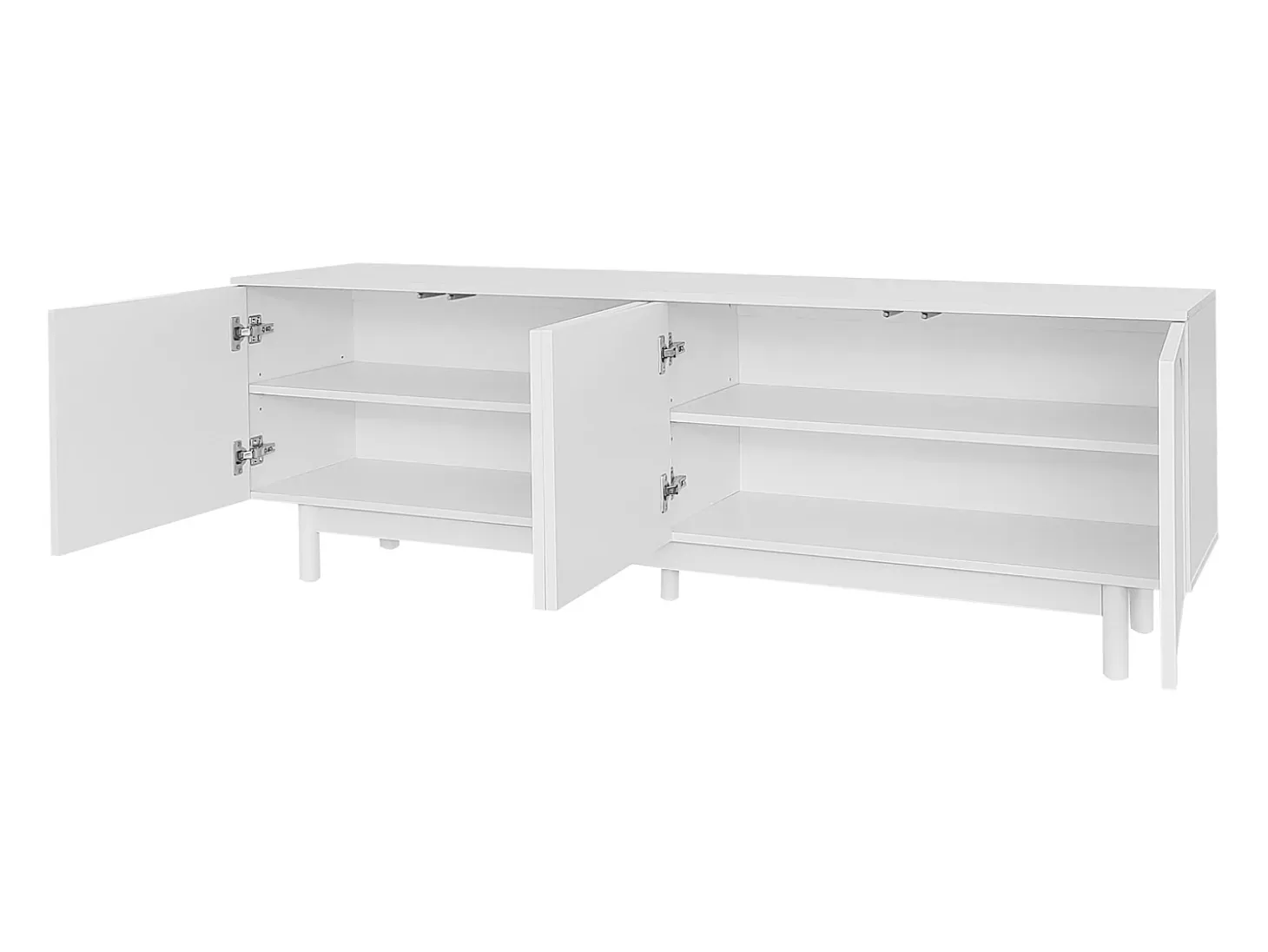 Mueble para TV moderno - con estantes ajustables - de tablero de partículas - Blanco