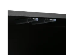 Mueble para TV moderno - con estantes ajustables - de tablero de partículas - Negro