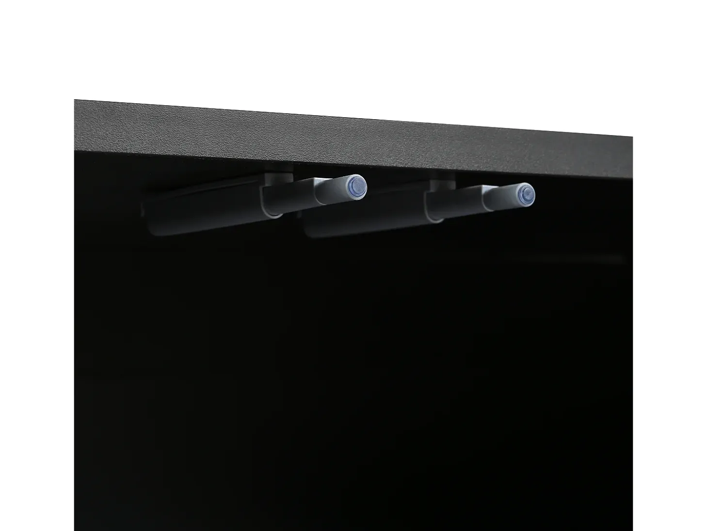 Mueble para TV moderno - con estantes ajustables - de tablero de partículas - Negro