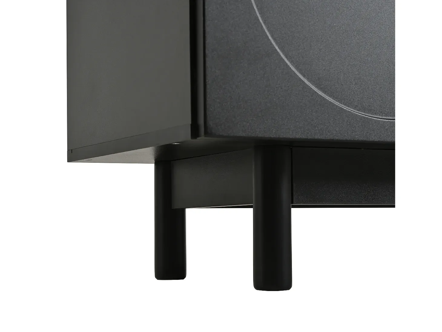 Mueble para TV moderno - con estantes ajustables - de tablero de partículas - Negro