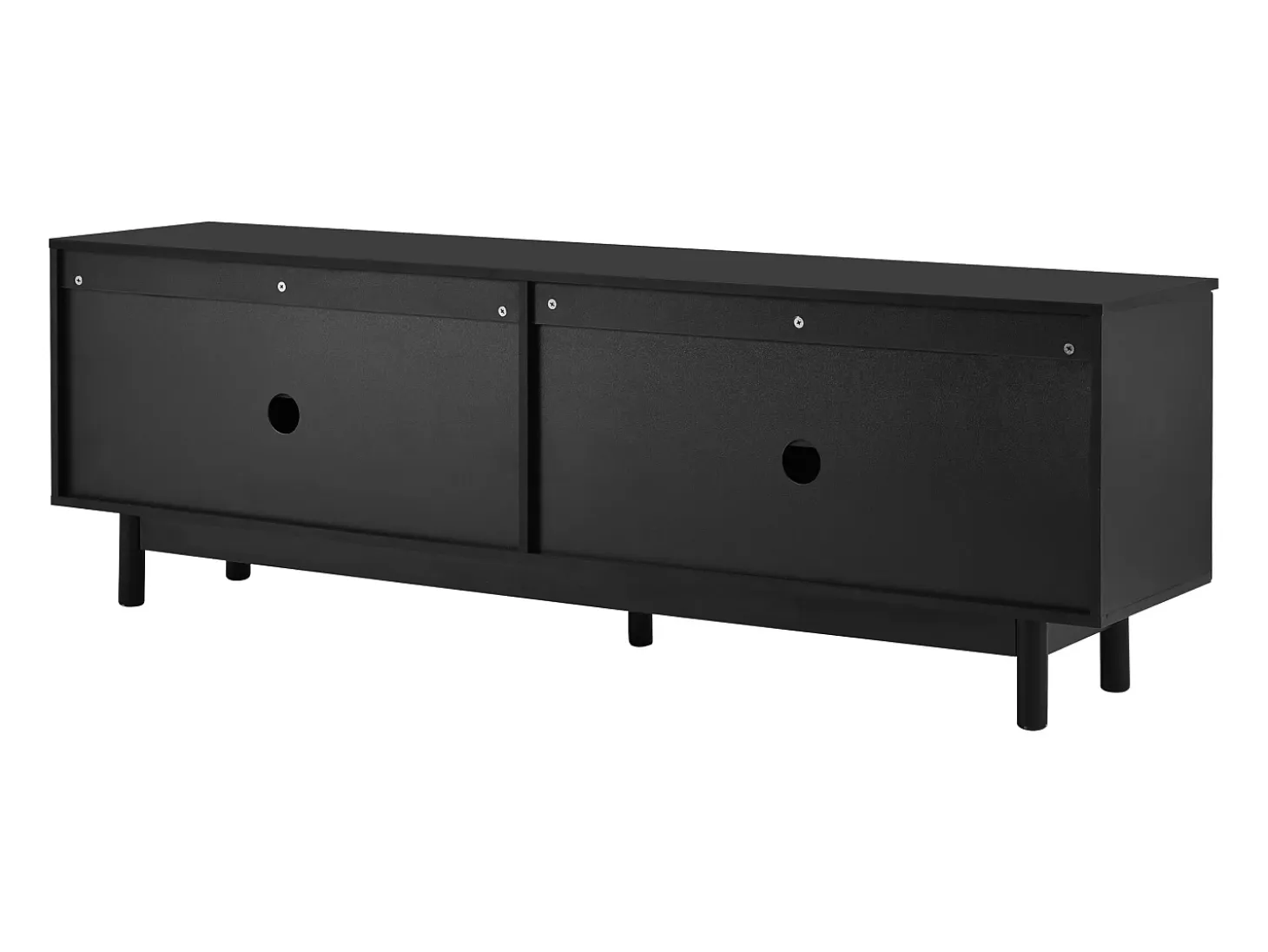 Mueble para TV moderno - con estantes ajustables - de tablero de partículas - Negro
