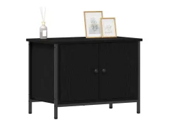 Mueble para TV Roble negro 60 x 35 x 45 cm Madera contrachapada