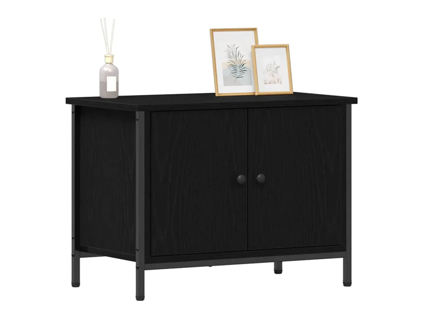 Mueble para TV Roble negro 60 x 35 x 45 cm Madera contrachapada