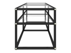 Mueble para TV vidrio templado transparente 140x40x40,5 cm