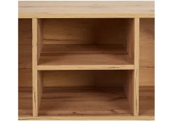 Mueble para TV 140x52x35.5 cm madera natural de roble