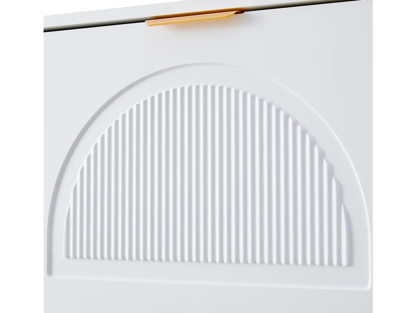 Mueble para zapatos moderno 60x24x114 cm - con 3 puertas abatibles - Blanco