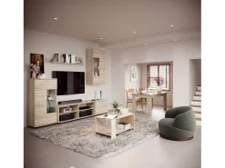 Mueble Salón Color Roble Sonoma 230x38,3 cm Moderno