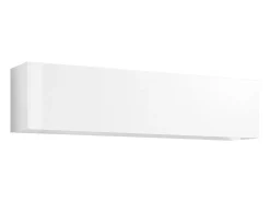 Mueble suspendido 180 cm salón blanco brillante puerta vasista 2 compartimentos Joy Up