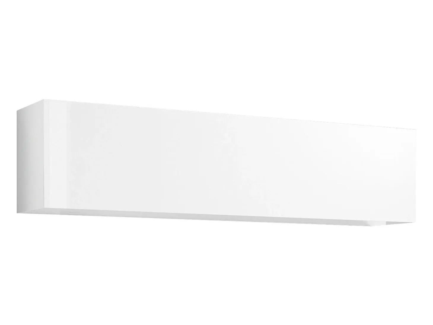 Mueble suspendido 180 cm salón blanco brillante puerta vasista 2 compartimentos Joy Up