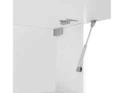 Mueble suspendido 180 cm salón blanco brillante puerta vasista 2 compartimentos Joy Up