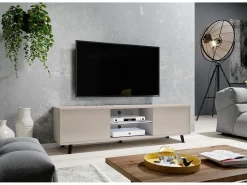 Mueble TV - 140 cm - Topo (Gris-Beige) - LEFYR
