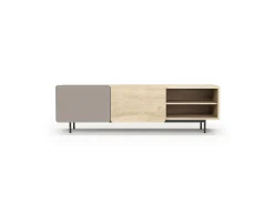 Mueble TV - A54cm x L180cm x F43cm - roble y arena - Printed